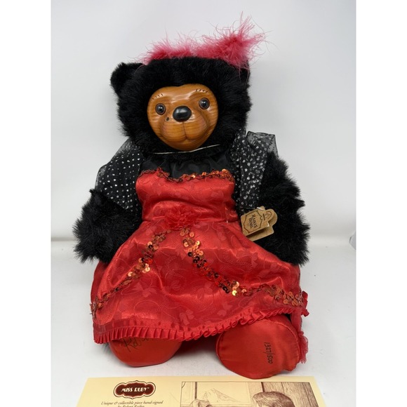 Other - Vtg Robert Raikes Bears Miss Ruby‎ Signed Ltd 1321/1500 Box COA Applause tags